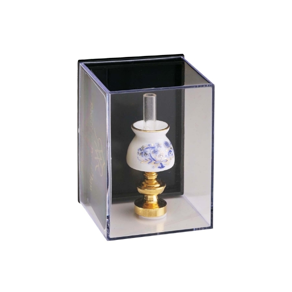 Picture of Oil Lamp - Blue Onion Gold Design